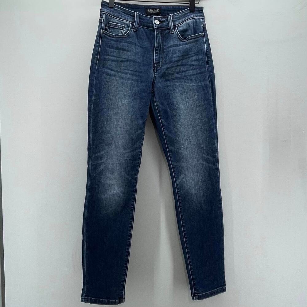 Judy Blue Slim Fit Denim‎ Womens 5/27 Miles City Mid Rise Cuffed Jeans JB82428DK